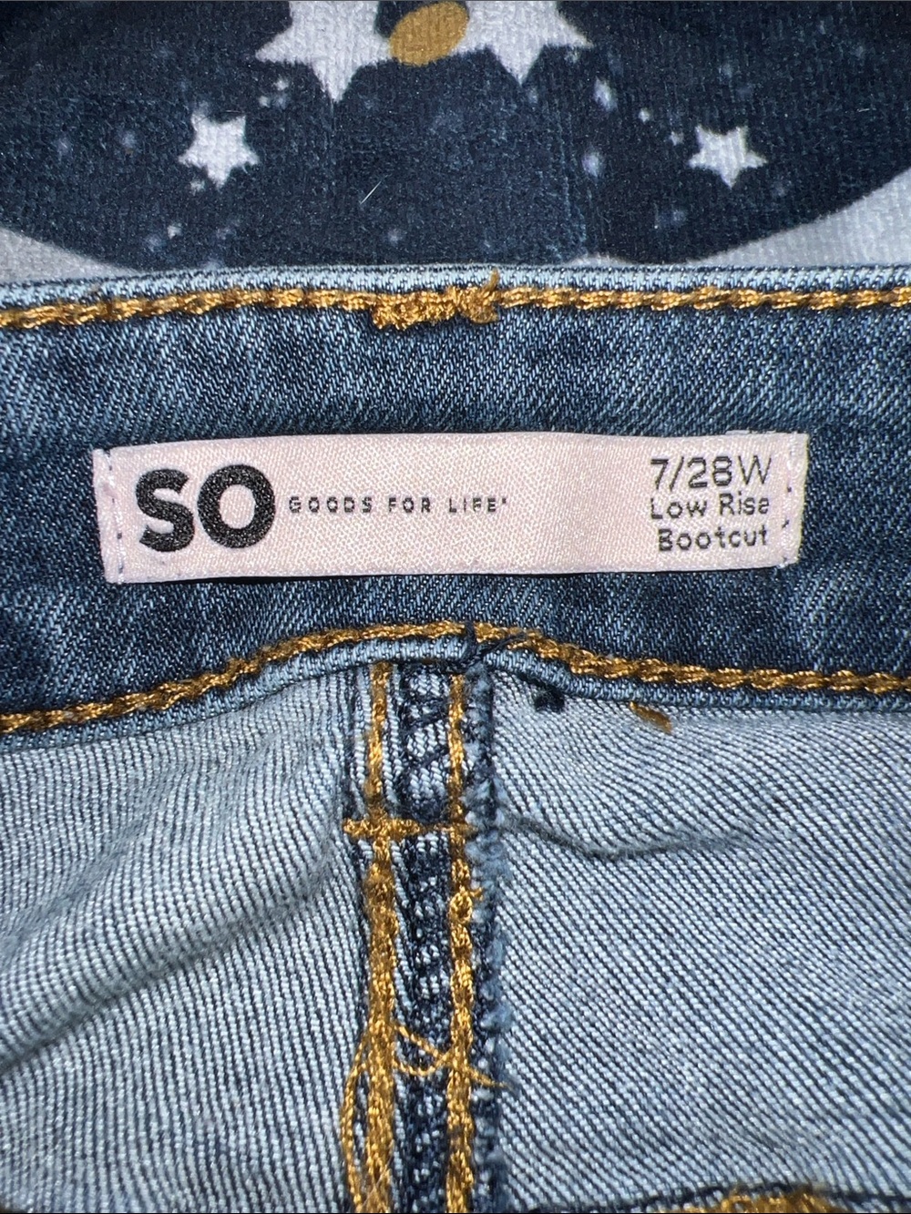 SO Women's Dark Blue Flare Jeans - Picture 2 of 3